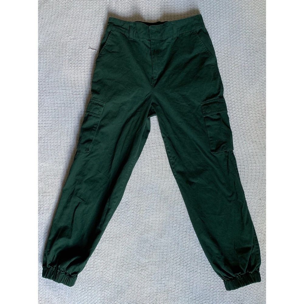 Forever 21 Blue-Green Cargo Joggers